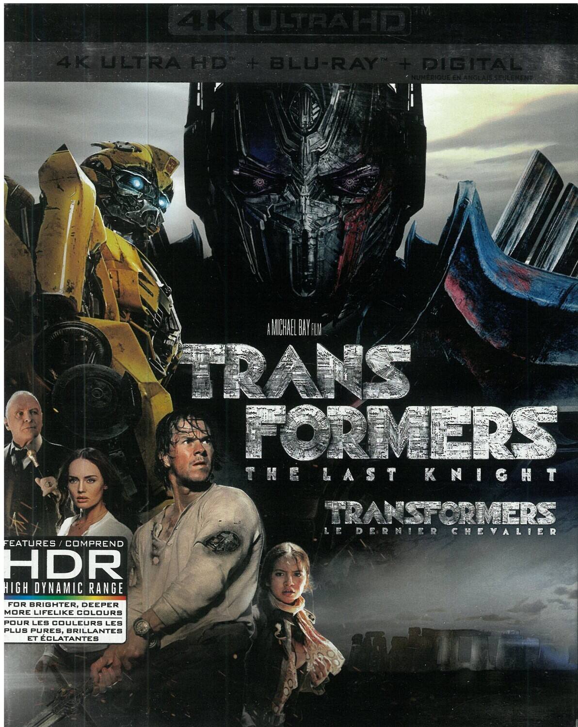 Alt View 1. Transformers: The Last Knight   - 4K Blu-Ray.