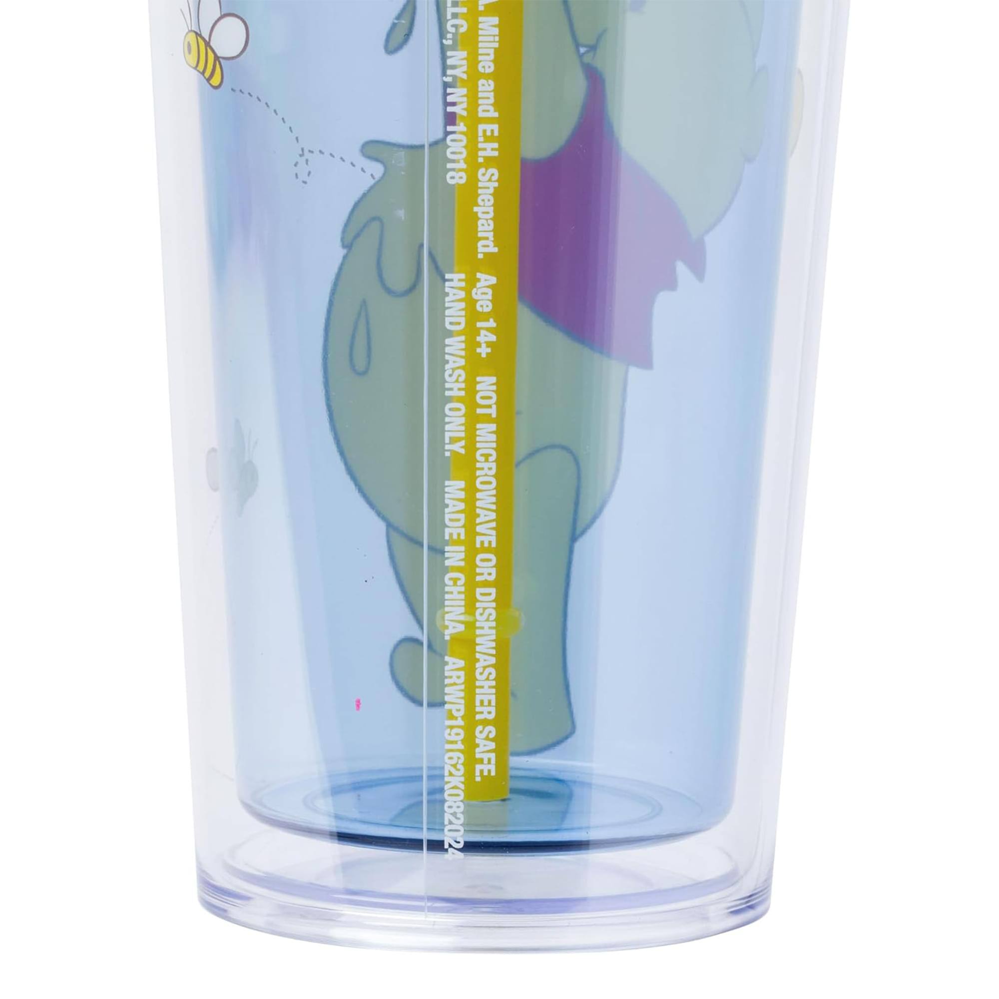 LLC, Milne and E.H. Shepard, NY, NY 10018  
Age 14+  
HAND WASH ONLY. NOT MICROWAVE OR DISHWASHER SAFE.  
MADE IN CHINA  
ARMPI19162K082024