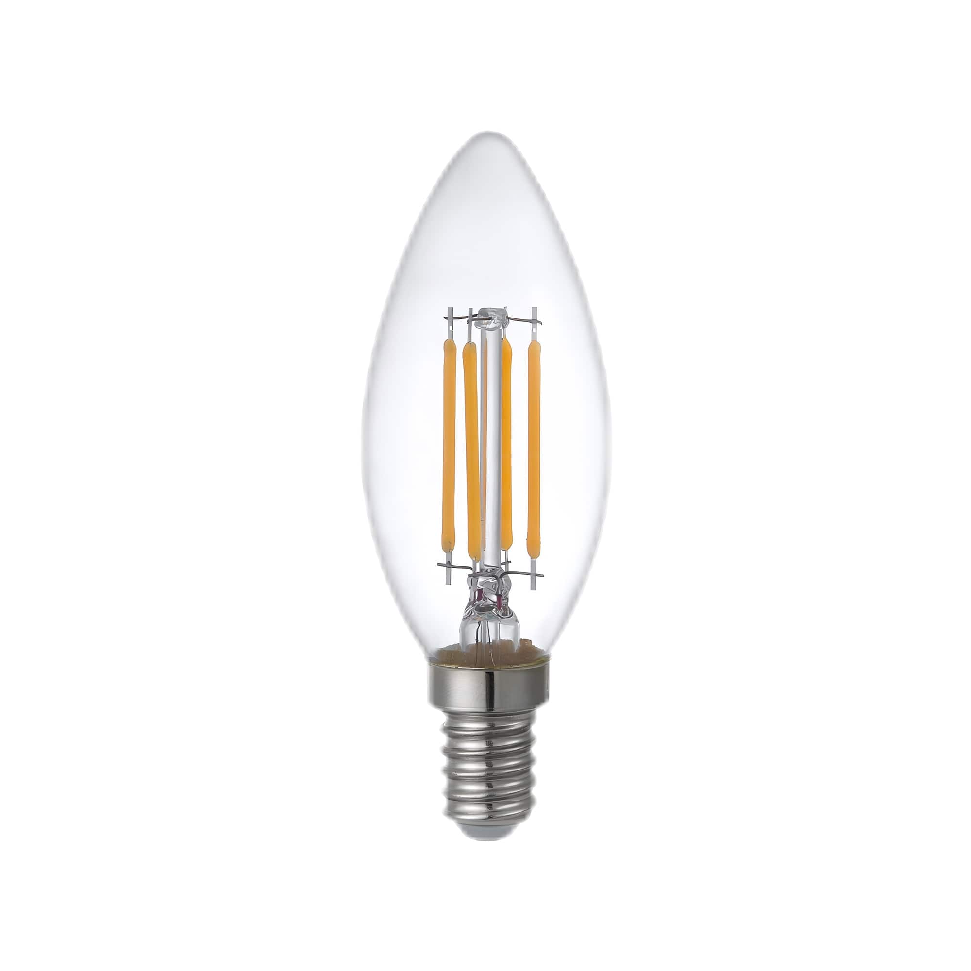 Parrot Uncle - 4.5W 2700K Dimmable LED Candle Light Bulb - Clear