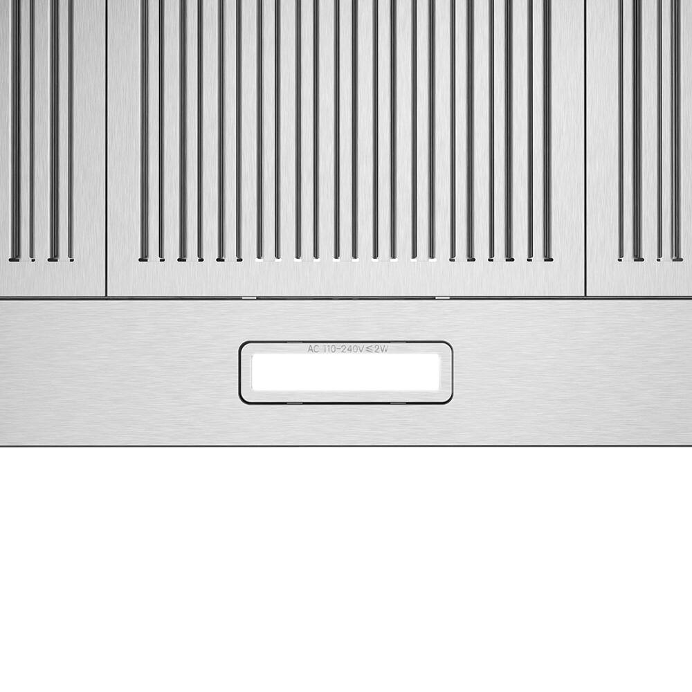 Alt View 9. Streamline - 36 in. Vicolo Ductless Wall Mount 220 CFM Range Hood, Baffle Filters, Push Button Control, LED Light - Brushed Stainless Steel.