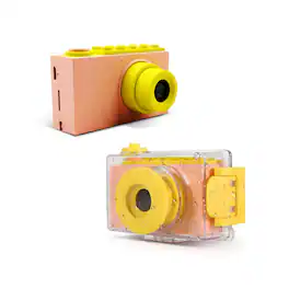 myFirst - Camera 2 Kids Action Waterproof Camera, 8MP 1080P HD Video, 16GB MicroSD Card, Lanyard Kids Camera - Pink