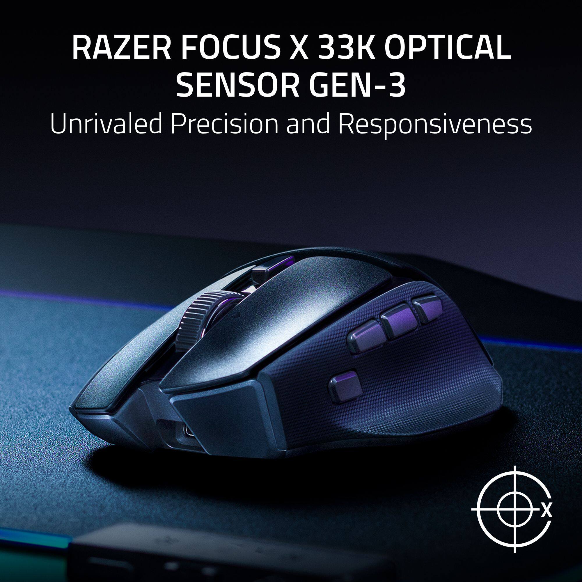 Razer Basilisk V4 HyperSpeed Ergonomic Optical Gaming Mouse with Chroma ...