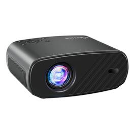 COQOOL - WiFi & Bluetooth Projector – 800 ANSI Lumens HD Home Theater, Netflix/Prime/YouTube Certified, Auto Keystone, HDMI/USB - Black
