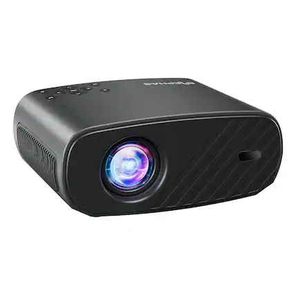 Front. Elephas - WiFi & Bluetooth Projector – 800 ANSI Lumens HD Home Theater, Netflix/Prime/YouTube Certified, Auto Keystone, HDMI/USB - Black.