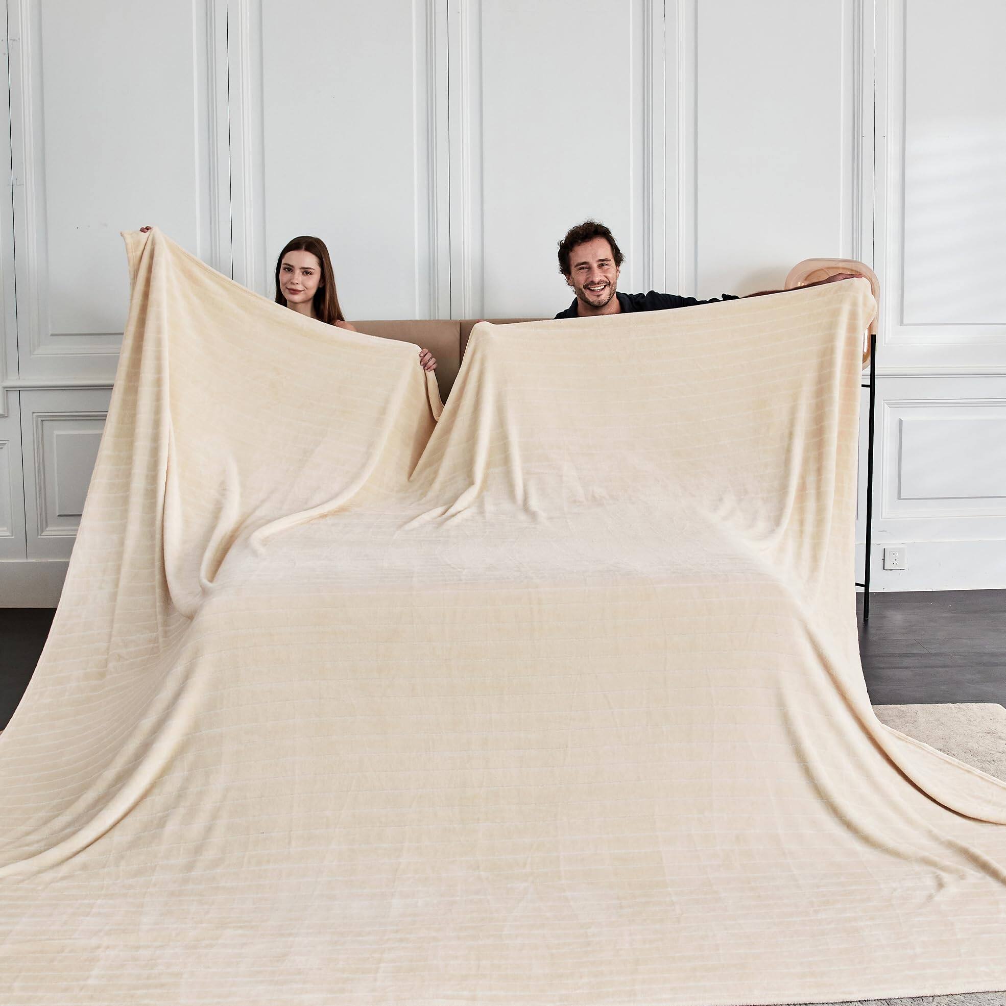 Striped Khaki 120"x120"