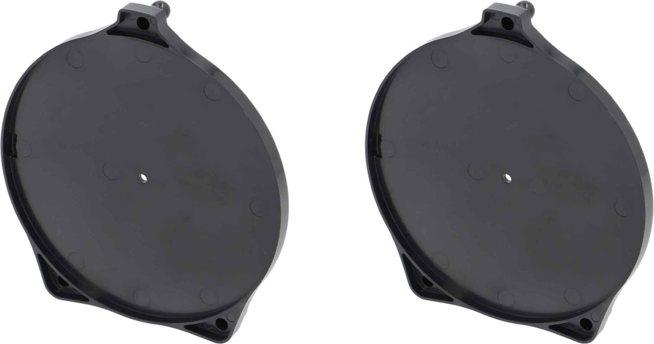 Left. Metra - Speaker Adapter Plate for Select Mercedes Models 2020-2024 Vehicles (2-Pack) - Black.