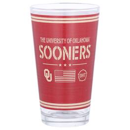 Indigo Falls - Oklahoma Sooners 16oz. OHT Military Appreciation Pint Glass - Multicolor