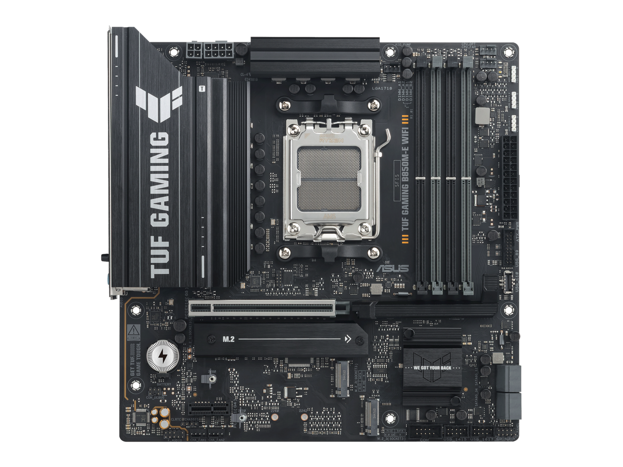 CHU AO BOOD GAMING TUF T  
81818 c RVE AS LOA1T18 ODD DIH OTHLS  
WIFI SFI5 B850M-E GAMING TUF  
ASUS - A A 1  
TUFJ TOUGH GET GAME BATTERY M.2  
***111 ....4 Hm WE GOT YOUR BACK