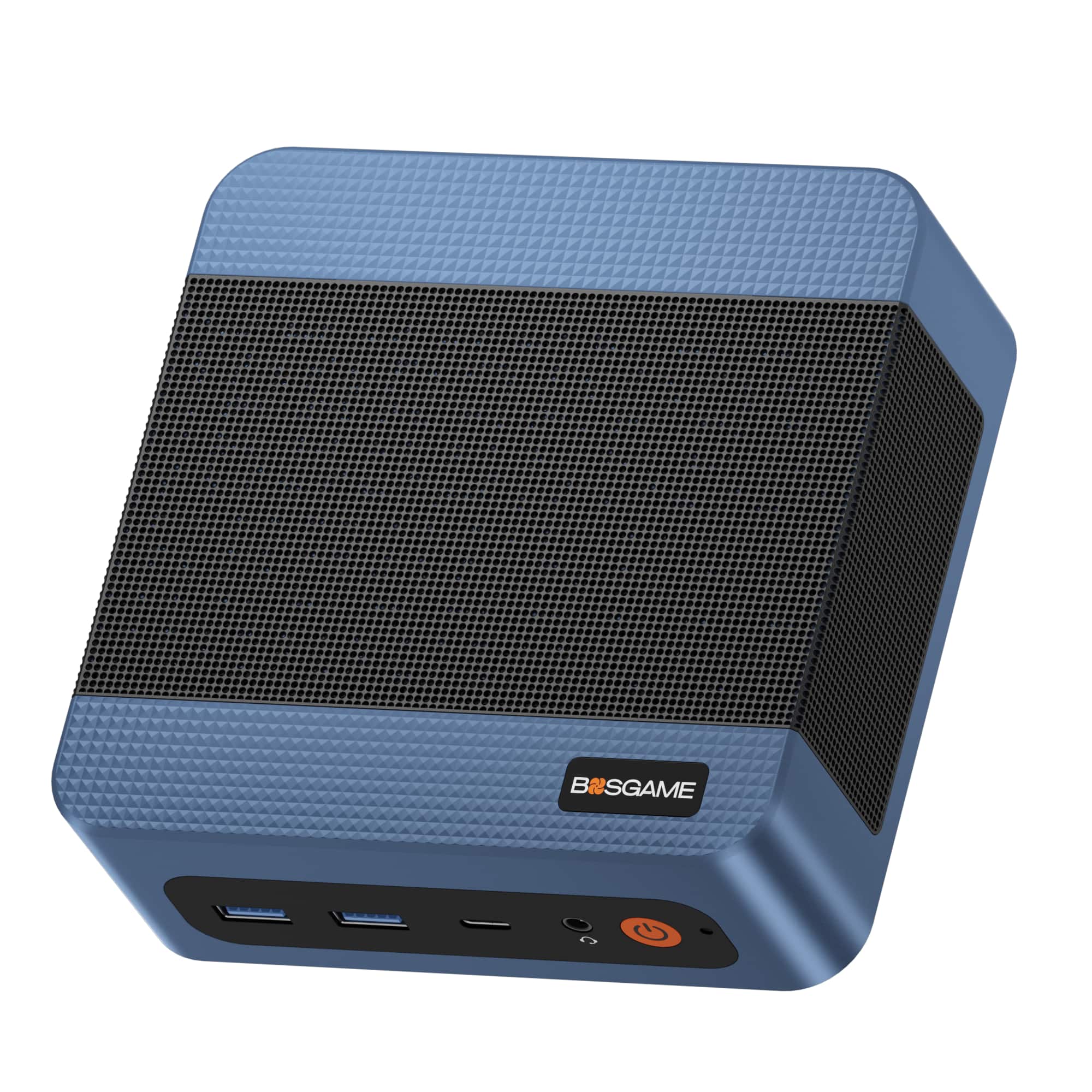 BOSGAME - E5 Mini PC AMD Ryzen 3 5300U, 16GB DDR4 RAM, 1TB NVMe SSD Storage - Black+Blue