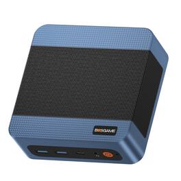 BOSGAME - E5 Mini PC AMD Ryzen 3 5300U, 16GB DDR4 RAM, 1TB NVMe SSD Storage - Black+Blue