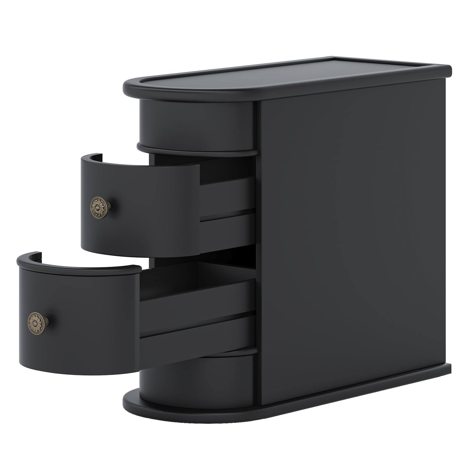 Alt View 2. Kadyn - Kadyn End Table,Dining Table, Living Room Table,Wood Dining Table, 63" Modern Oval Kitchen Table for 4-6 People,White - White.