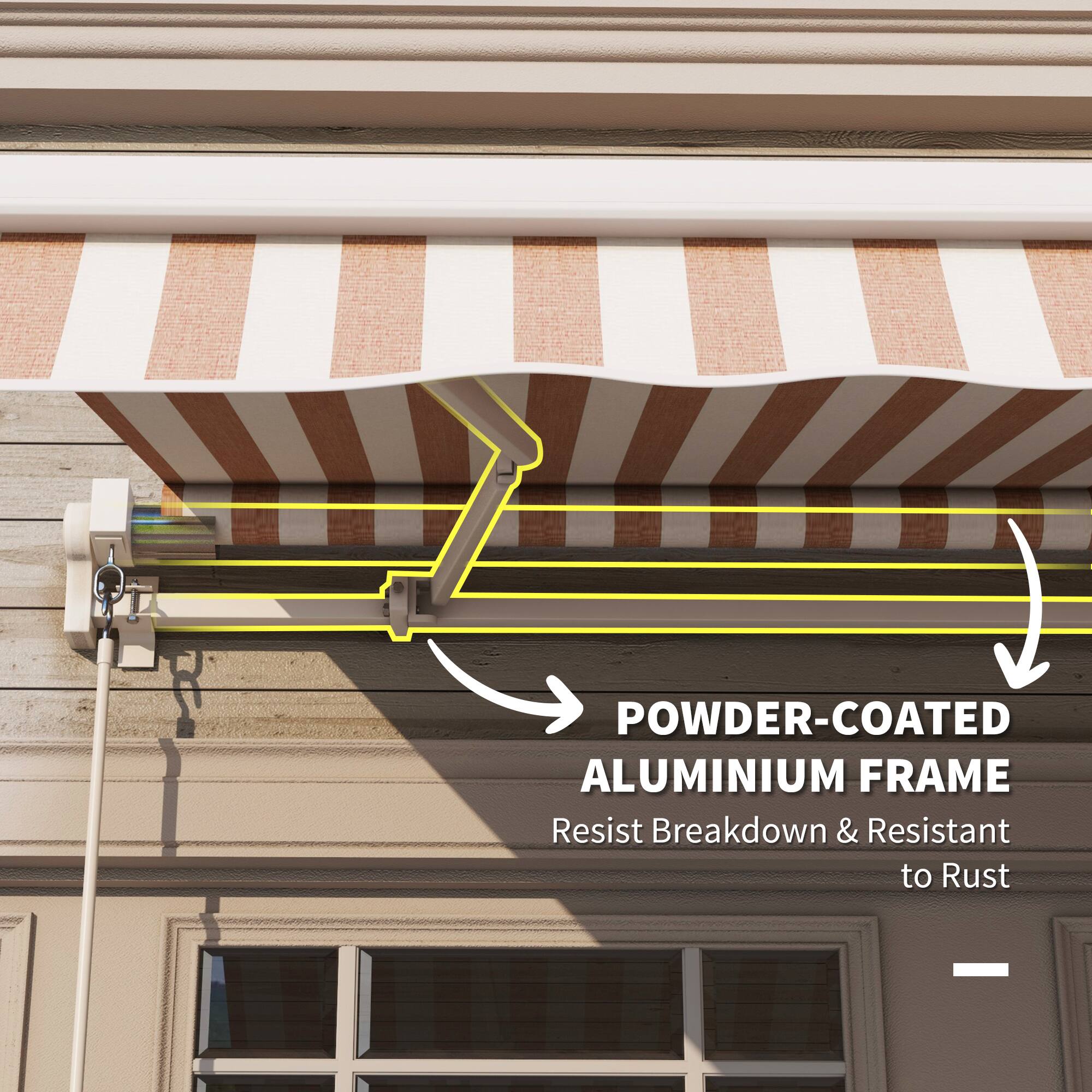 POWDER-COATED ALUMINIUM FRAME
Resist Breakdown & Resistant to Rust