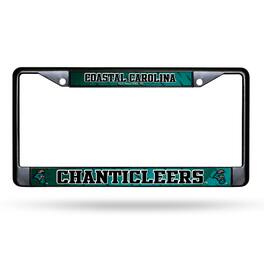 Rico Industries - Coastal Carolina Chanticleers Metal License Plate Frame - Standard 12 x 6 in - Black - Multi