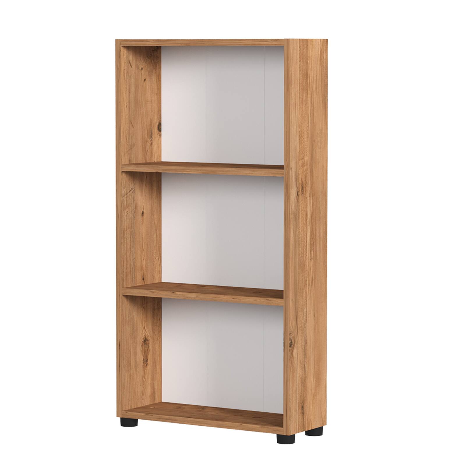 Gymax - 42'' Bookshelf 3-Tier Bookcase w/Anti-Tipping Kit for Living Room Home Office - Brown price history on PriceWatchPro