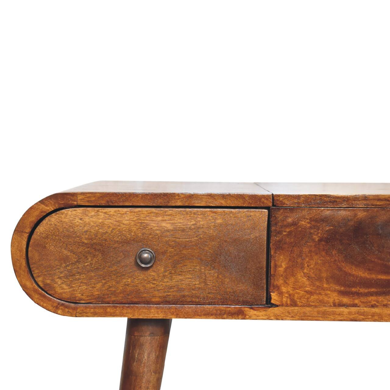 Alt View 1. Artisan Furniture - Artisan Furniture Solid Wood Chestnut Mirror Dressing Table - Brown.