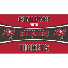 Evergreen Enterprises - Tampa Bay Buccaneers 28" x 16" Come Back With Tickets Door Mat - Multicolor