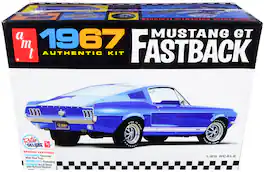 Skill 2 Model Kit 1967 Ford Mustang GT Fastback 1/25 Scale Model by AMT