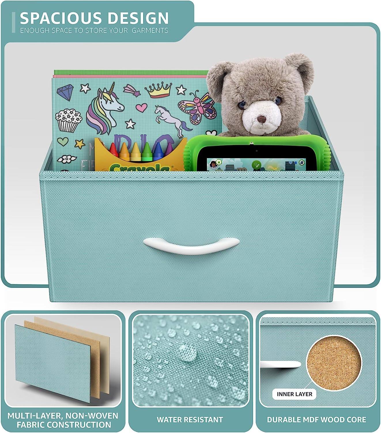 SPACIOUS DESIGN  
ENOUGH SPACE TO STORE YOUR GARMENTS  

MULTI-LAYER, NON-WOVEN FABRIC CONSTRUCTION  
WATER RESISTANT  
DURABLE MDF WOOD CORE