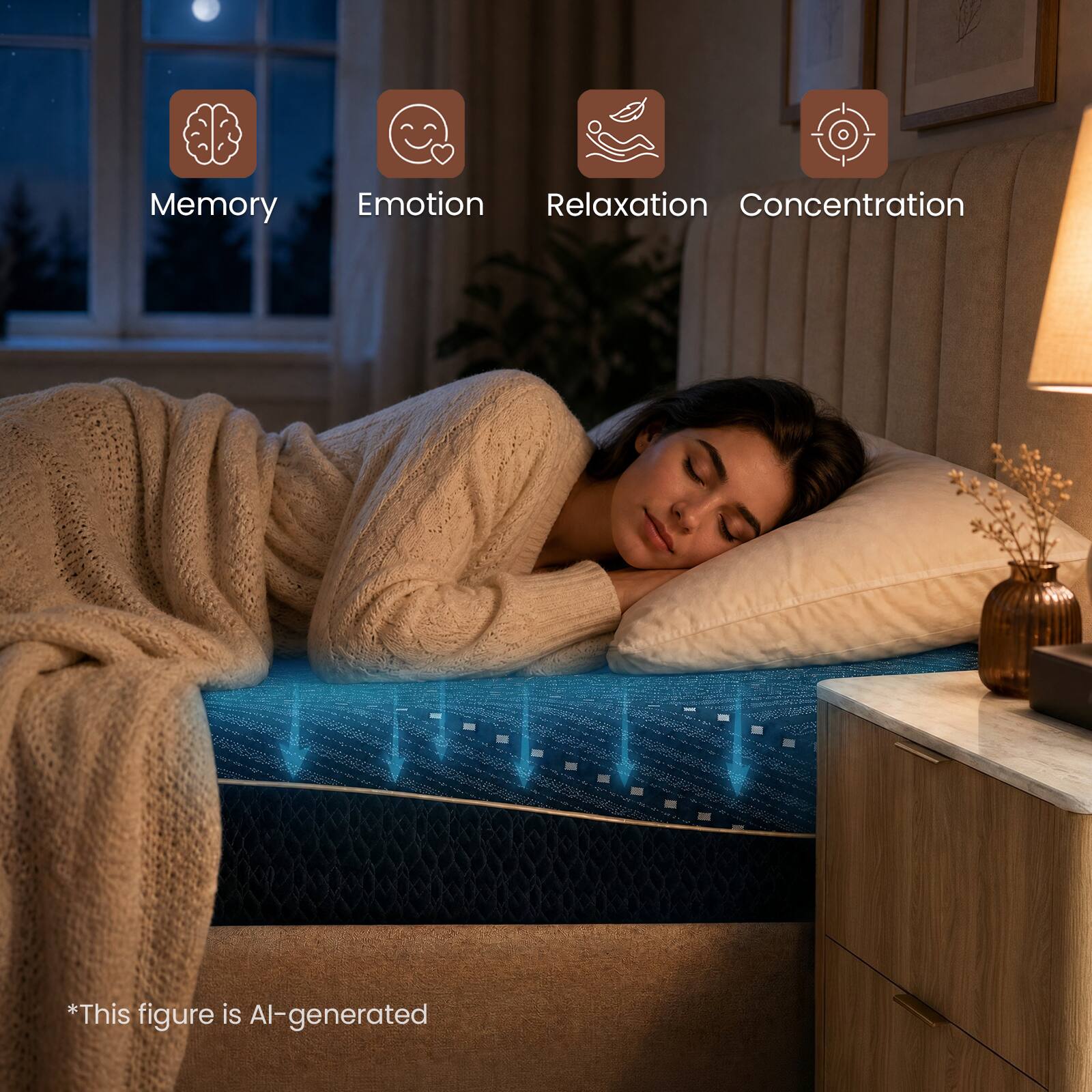 Memory Emotion Relaxation Concentration  
*This figure is AI-generated