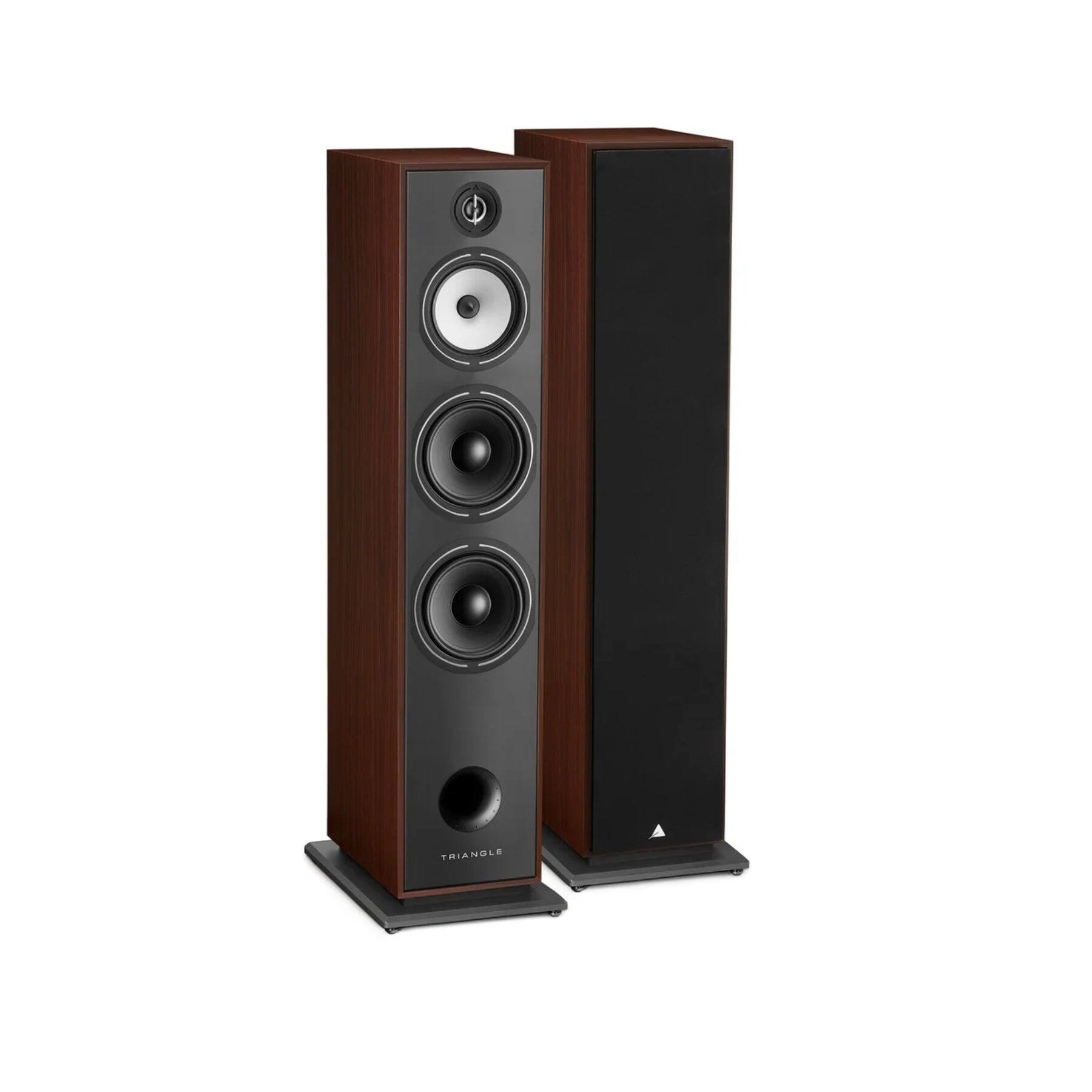 Angle. Triangle - Triangle Borea BR10 Floorstanding Speaker – Best Tower Speakers for Audiophiles (Each) - Walnut - Walnut.