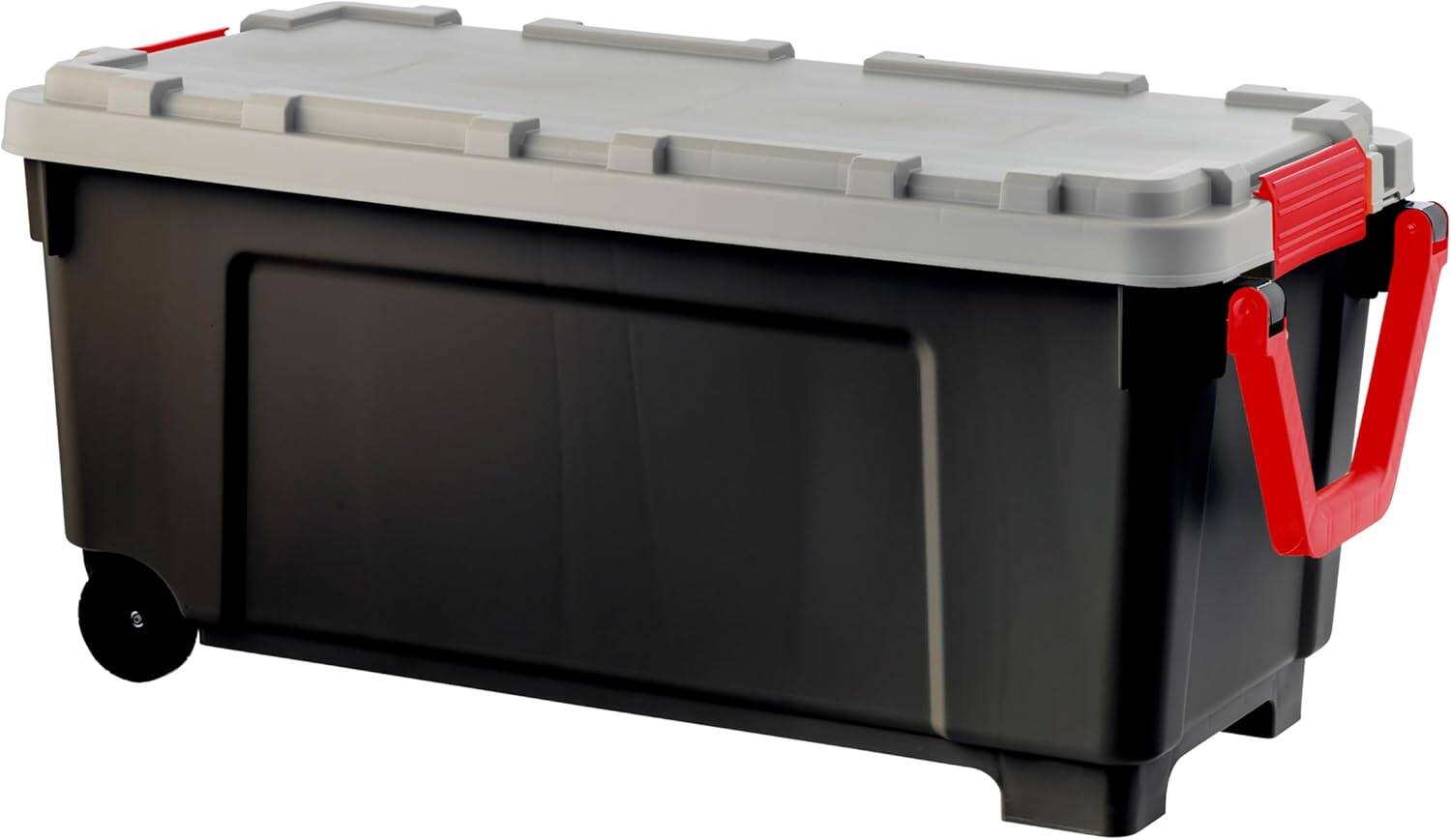 Alt View 2. IRIS USA - IRIS USA Heavy Duty Trail Box - Black, Gray, Red - Black.