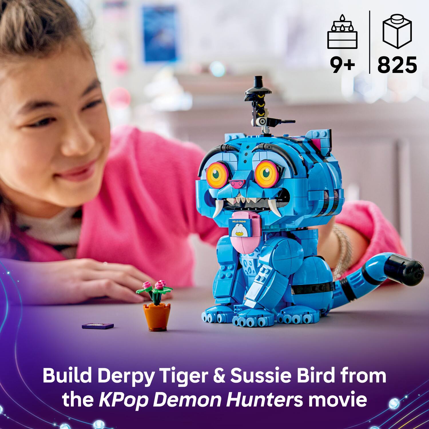 9+ 825 - Build Derpy Tiger & Sussie Bird from the KPop Demon Hunters movie