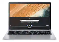 Front. Acer - Chromebook 315-15.6’’ HD Laptop- Intel Celeron N4000 - 4GB LPDDR4- 32GB eMMC.