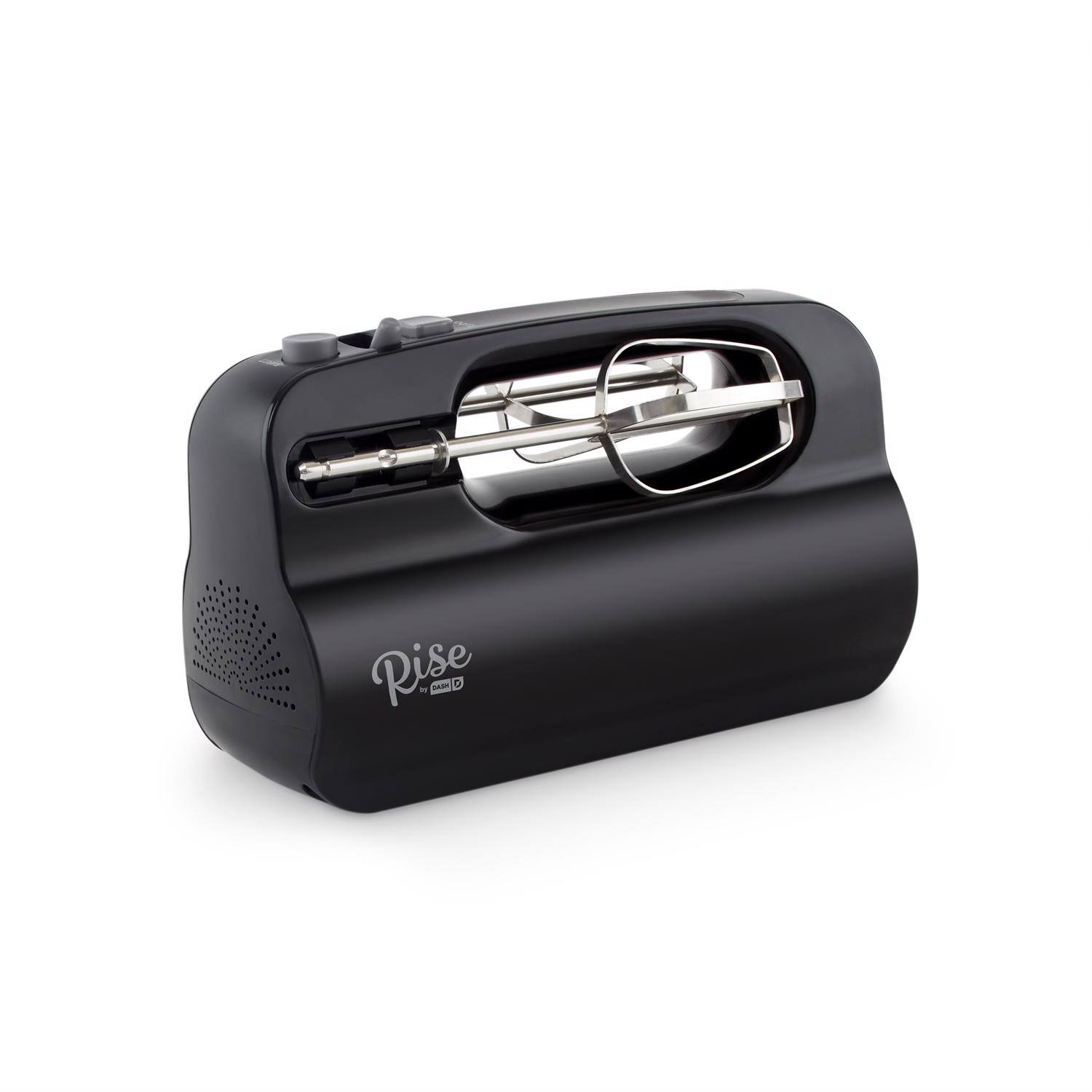 Angle. DASH - Rise by Dash Black 5 speed Hand Mixer - Black.