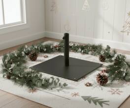 Kadyn - Outdoor Umbrella Base 20 Inches Patio Umbrella Base with 4 Adjustable Footpads - Black