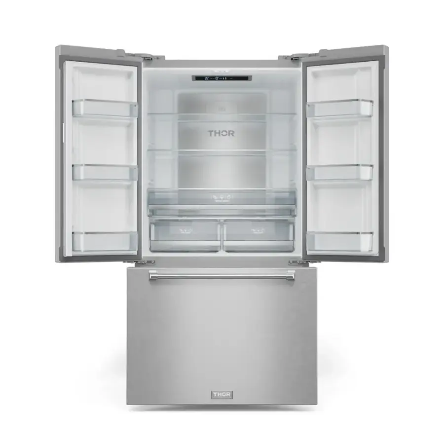 The text on the image reads "THOR" and is located on the top of the refrigerator.