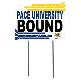 Jardine - Pace University Setters 18" x 24" Bound Yard Sign - White