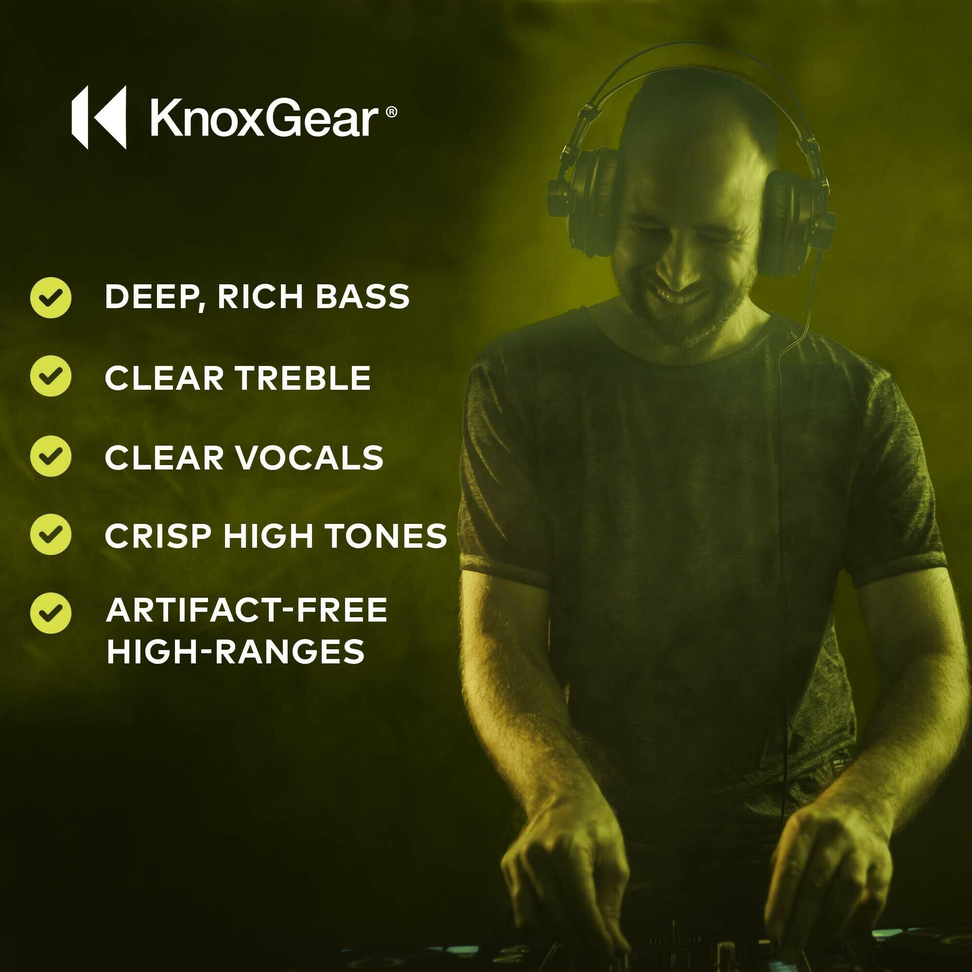 KnoxGear®

- DEEP, RICH BASS
- CLEAR TREBLE
- CLEAR VOCALS
- CRISP HIGH TONES
- ARTIFACT-FREE HIGH-RANGES