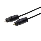 Front. Cables Direct Online - 50ft Toslink Optical Audio Cable – SPDIF Digital Fiber Optic Sound Cord - Black.
