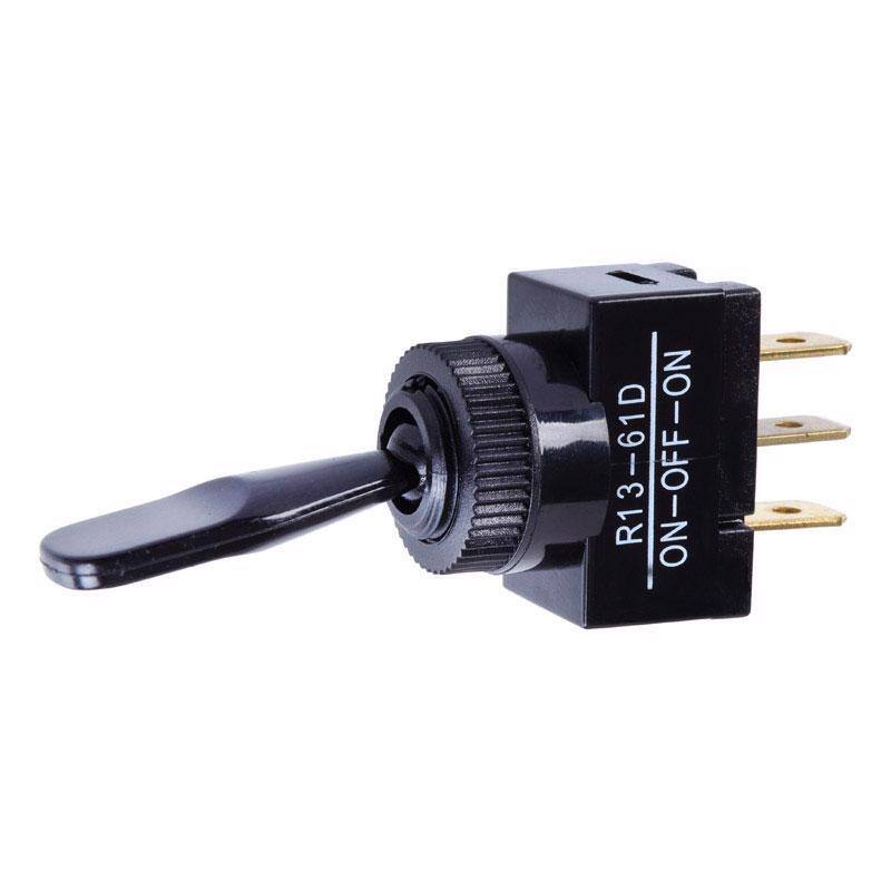Angle. Jandorf - Jandorf 20 amps Single Pole Toggle Automotive/Marine Switch Black 1 pk - Black.