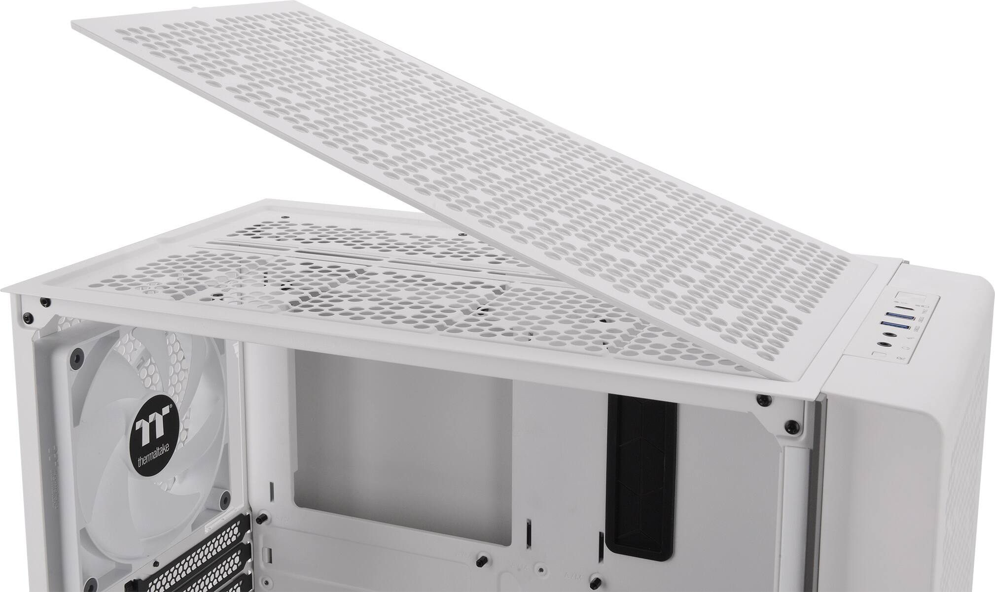 Alt View 22. Thermaltake - Ceres 300 TG ARGB Mid Tower Case - Snow.