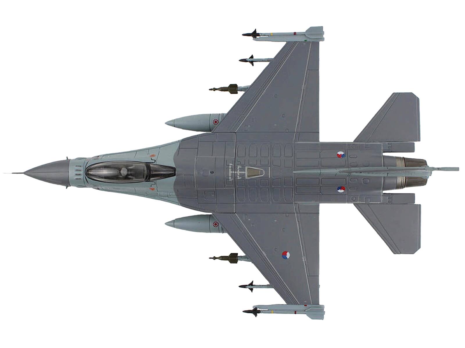 Back. Hobby Master - Lockheed F-16AM Fighting Falcon "313 Squadron Afghanistan" 2008 RNLAF "Air Power Series" 1/72 - Gray.