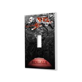 Keyscaper - Cincinnati Bengals Legendary Design Single Toggle Lightswitch Plate - Multicolor