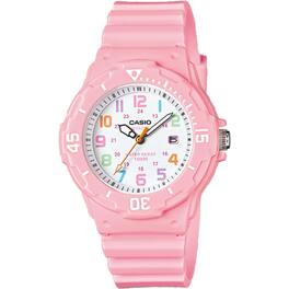 Casio - Women's Water-Resistant Analog Watch with Dial - LRW-200H-4B2V - Pink