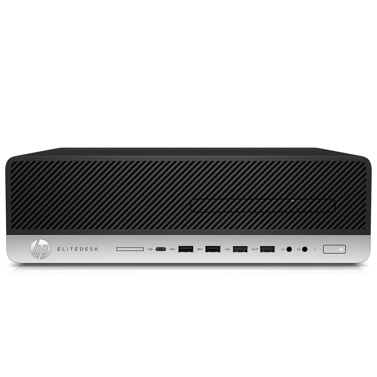 HP - Refurbished Excellent - EliteDesk 800 G4 SFF Desktop PC, Intel Core i5-8500 up to 4.1GHz, 16GB DDR4 RAM, 128GB SSD, Windows 11 Pro - Black