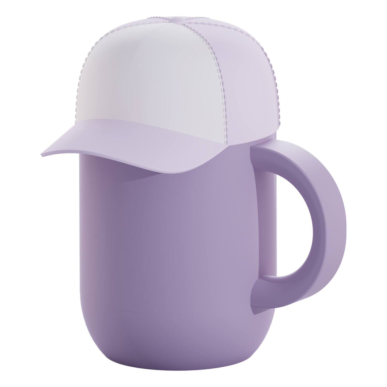 Front. Asobu - 13-Oz Happy Hat Insulated Mug - Purple/Pink.