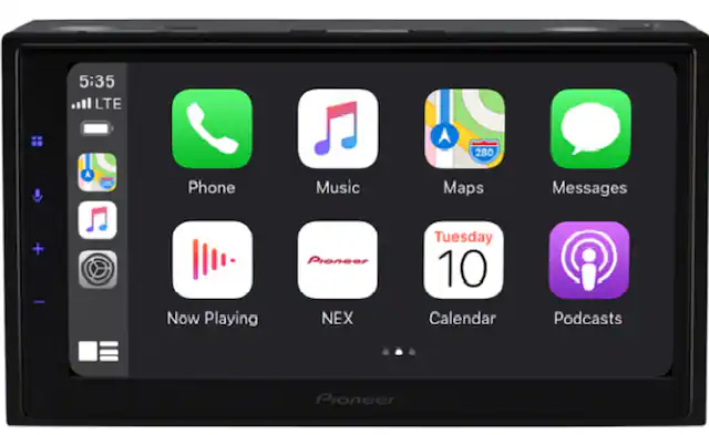 Front. Pioneer - 6.8 Inch Multimedia Car Stereo Receiver - Black.