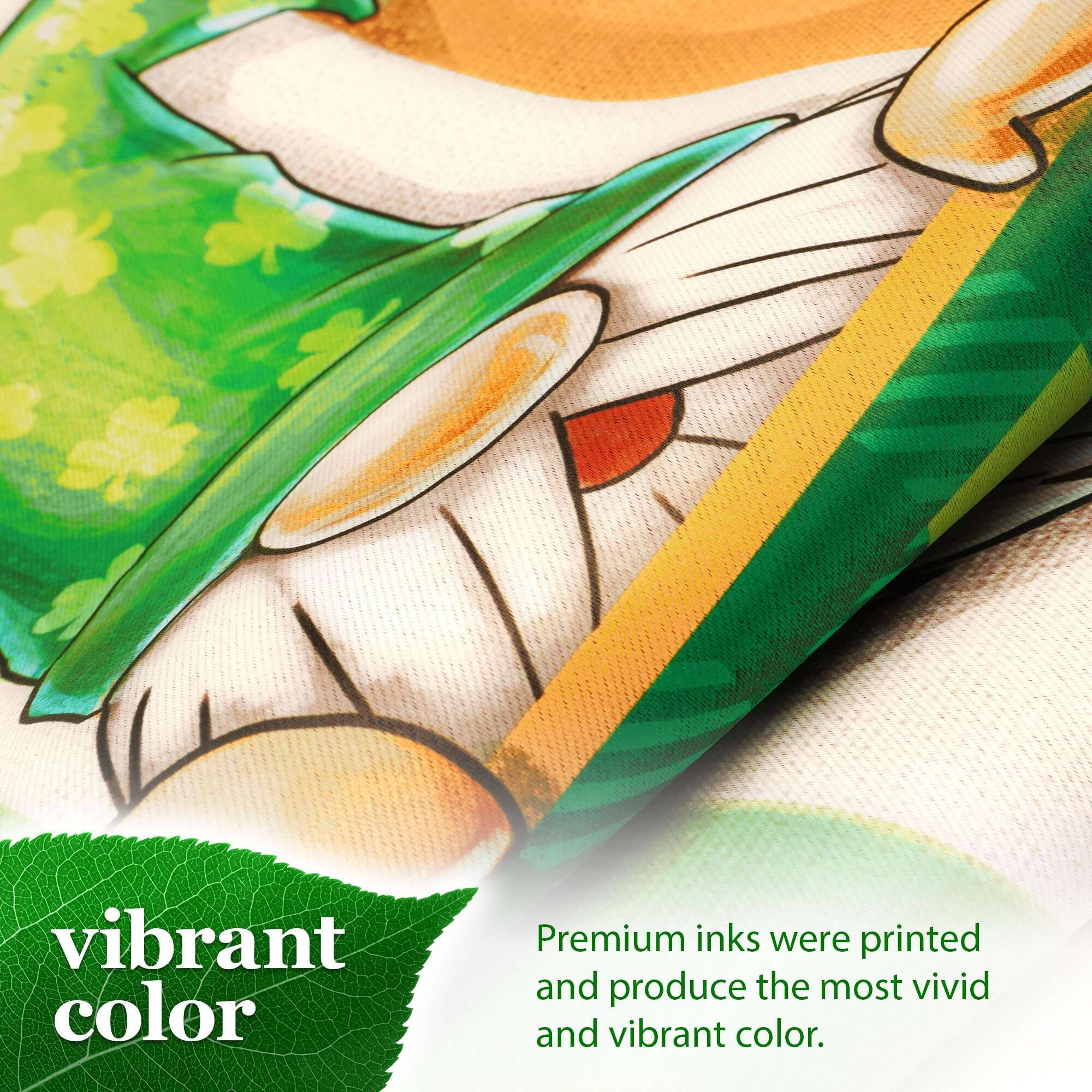 vibrant color

Premium inks were printed and produce the most vivid and vibrant color.