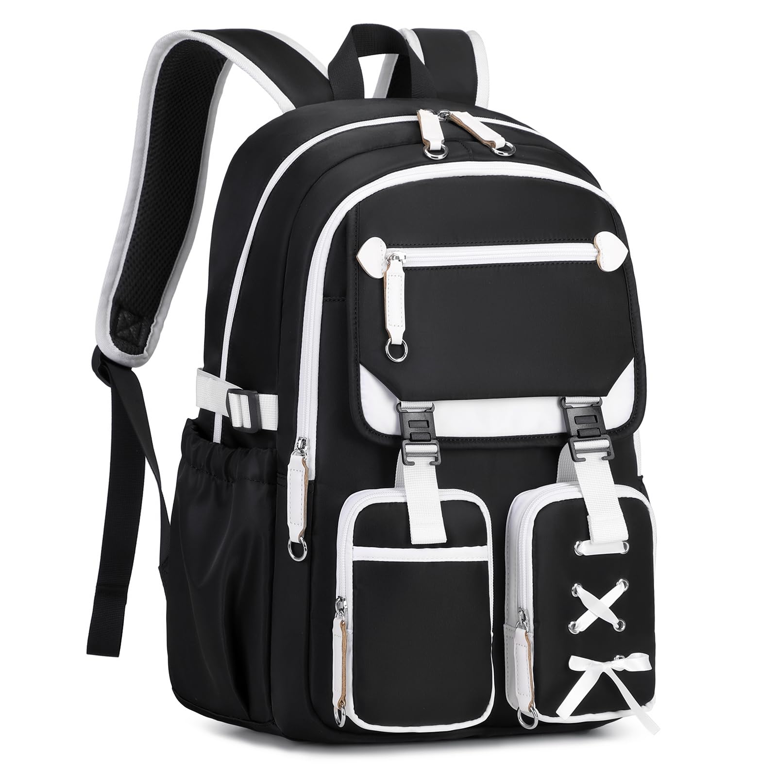 Live At Space - Backpacks For Teens Bookbag Elementary Primary Middle High School Daypack - Black