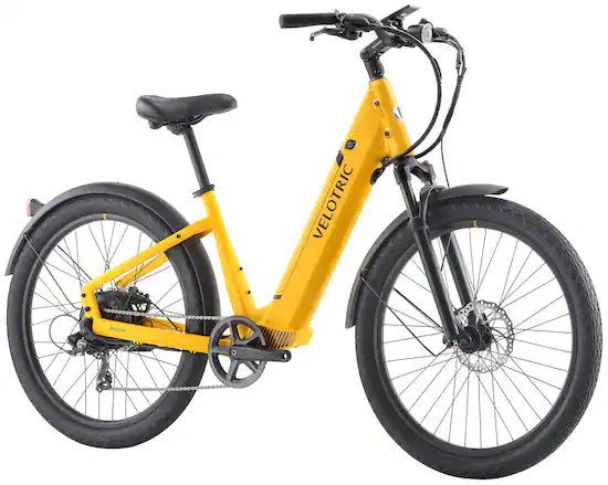 Velotric Discover 1 Plus Step Through Commuter Ebike with 65 miles Max Range and 28 MPH Max Speed UL Certified Mango D1P YL Best Buy