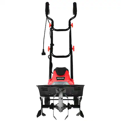 Front. Costway - Costway 14-Inch 10 Amp Corded Electric Tiller and Cultivator 9" Tilling Depth - Red,Black.
