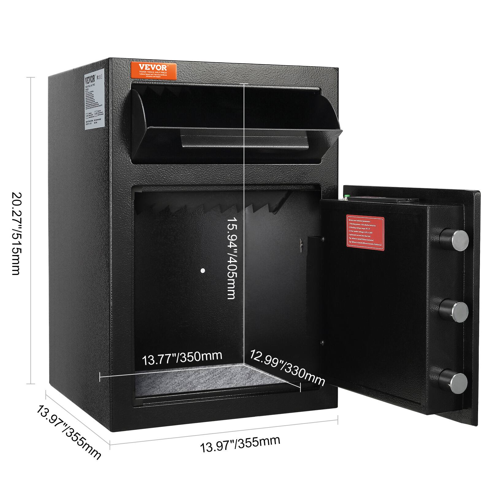 VEVOR

- 20.27"/515mm
- 15.94"/405mm
- 13.77"/350mm
- 12.99"/330mm
- 13.97"/355mm
- 13.97"/355mm