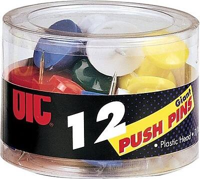 Giant DIC  
12 Push Pins  
Plastic Head