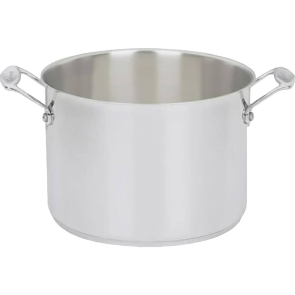 Alt View 3. Cuisinart - Chef's Classic 8-Quart Stockpot 766-24 - Silver.