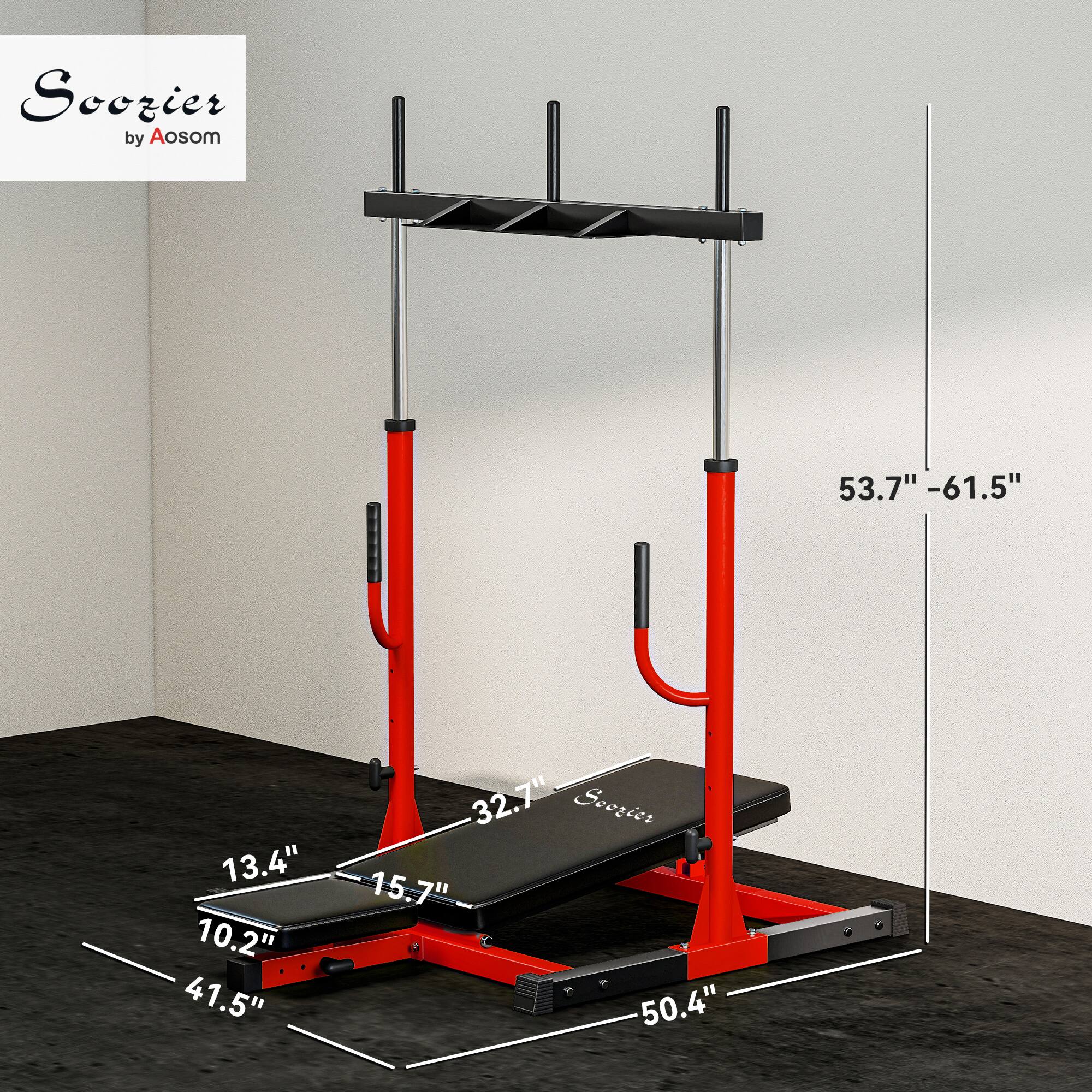 Soozier by Aosom  
53.7" - 61.5"  
13.4"  
10.2"  
41.5"  
32.7"  
15.7"  
50.4"