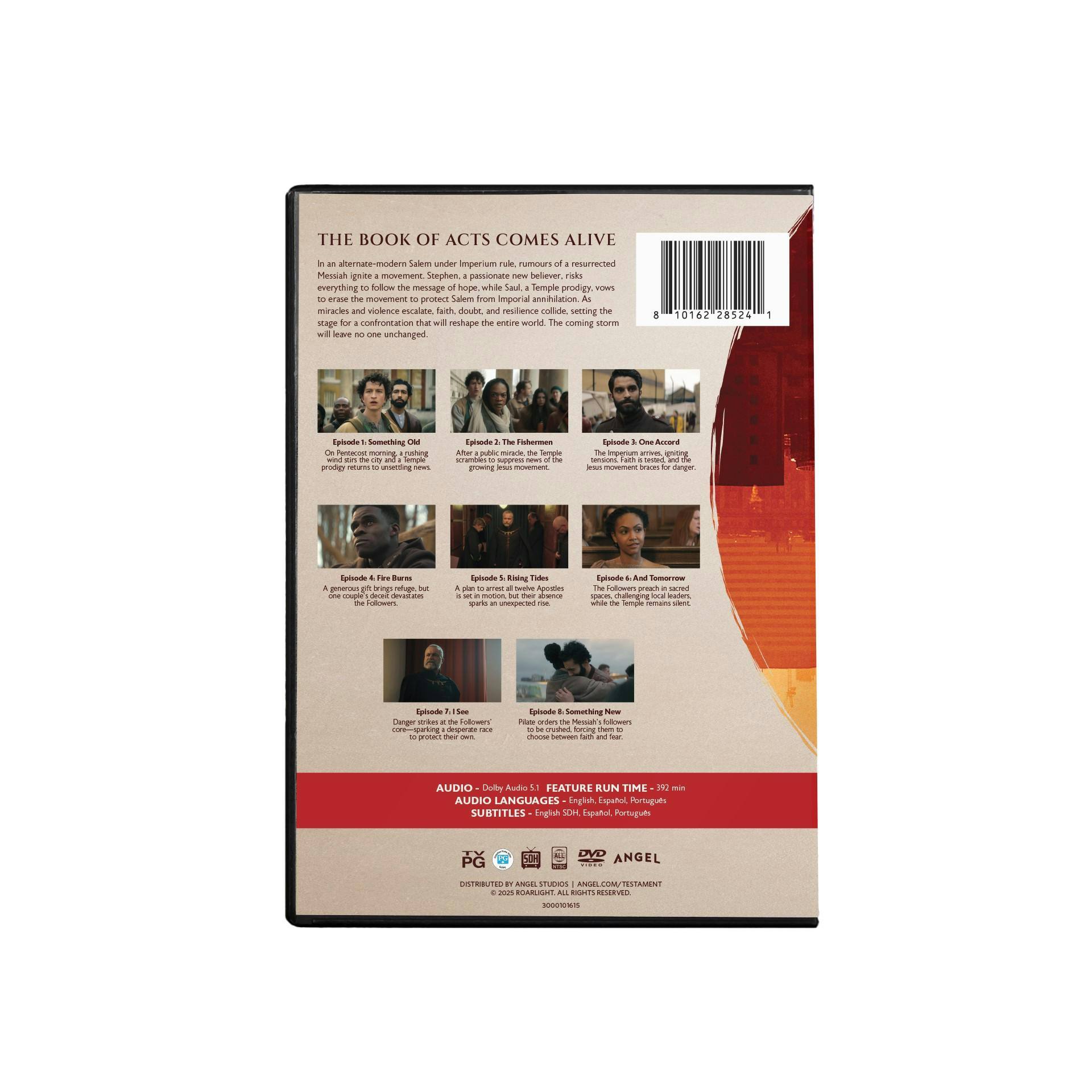 Back. Testament: Season 1   - DVD.